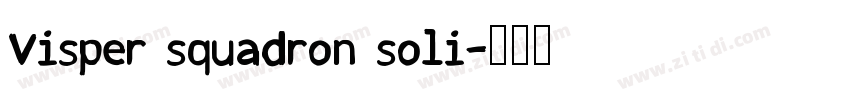 Visper squadron soli字体转换